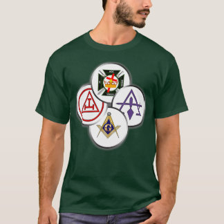 Camiseta Mason Mason Mens York Rite Circles Masonic