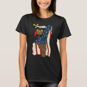 Camiseta Mason Real Shriner Mens Tira De La Bandera De Ee.U