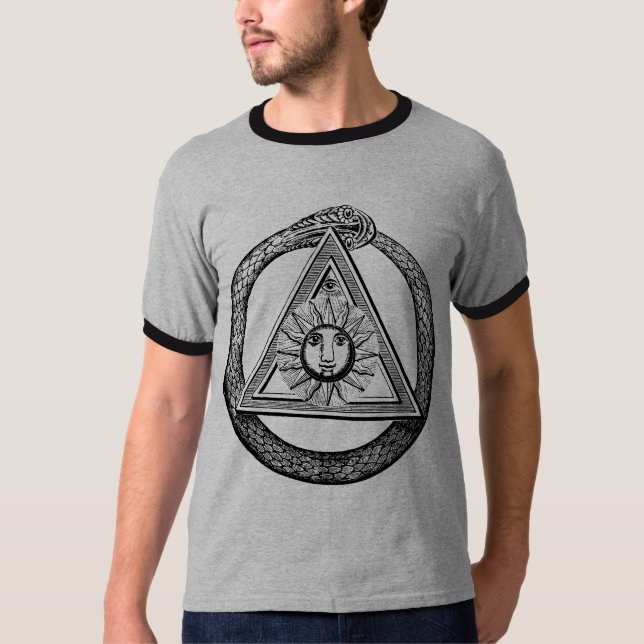 Camiseta Masonería de todos los ojos mirando símbolo masóni (Anverso)