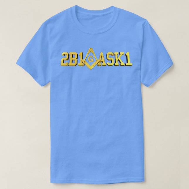 Camiseta Masonic 2B1ASK1 Square Y Compass Freemason (Diseño del anverso)