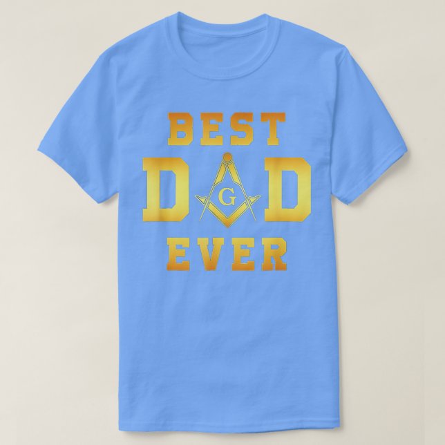 Camiseta Masonic Best Dad, el regalo del día del padre Free (Diseño del anverso)