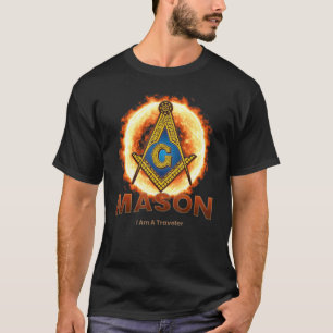 Camiseta Masonic I am A Travellers Mason Square & Compass F