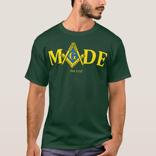 Camiseta Masonic Made Est 1717 Freemason Lodge (Anverso)