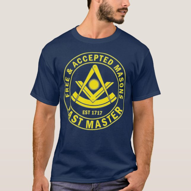Camiseta Masonic Past Master F AM Square Compass (Anverso)