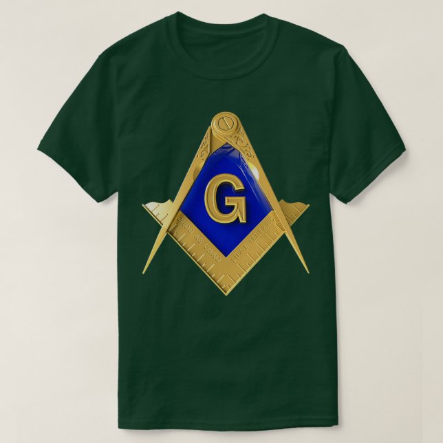 Camiseta Masonic Shirt Square Compass Freemason Lodge (Diseño del anverso)