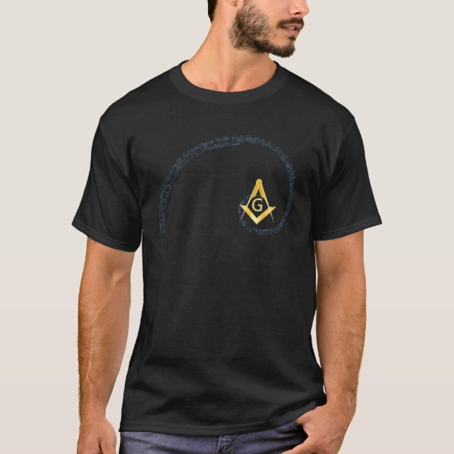 Camiseta Masonic  Square & Compass Fibonacci Spiral (Anverso)