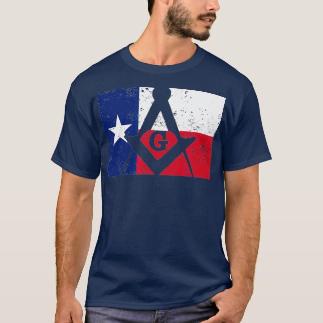 Camiseta Masonic Square Compass Freemason (Anverso)