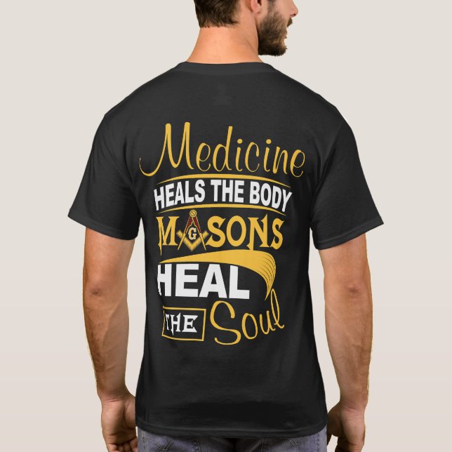 Camiseta Masonic Store Freemason - HEREDA AL SOUL Christ (Reverso)