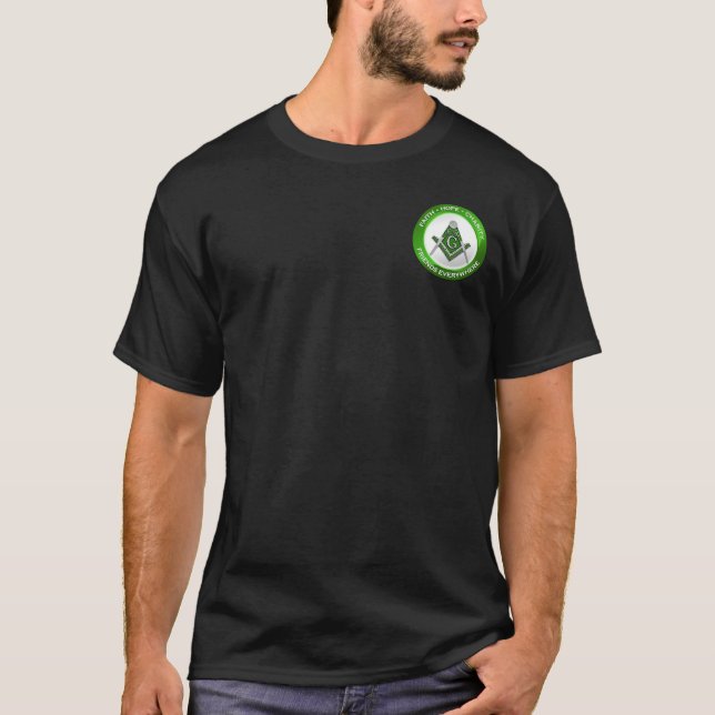 Camiseta Masonic Tee Shirt Green (Anverso)
