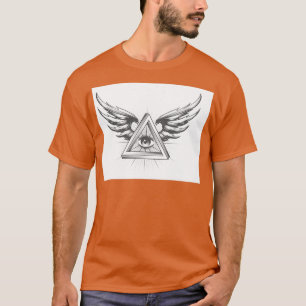 Camiseta Masónico Todos viendo la vista dentro del triángul