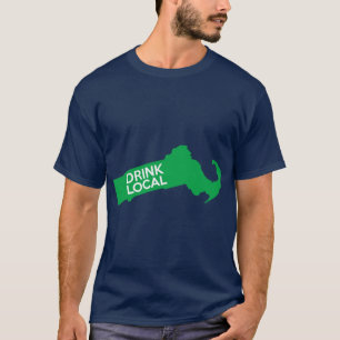 Camiseta Massachusetts beben MAMÁES locales sobredimensiona