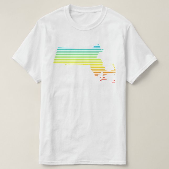 Camiseta massachusetts chill fade (Diseño del anverso)