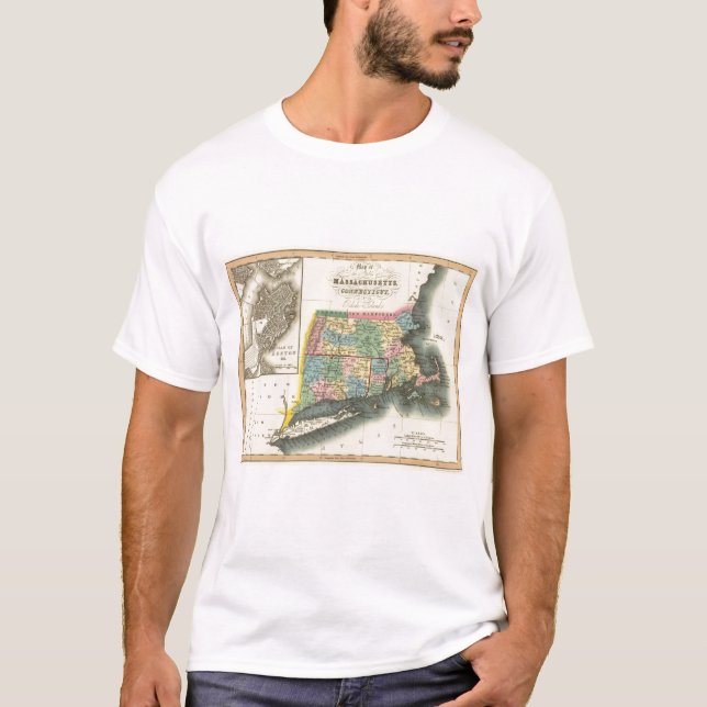 Camiseta Massachusetts, Connecticut, Rhode Island (Anverso)