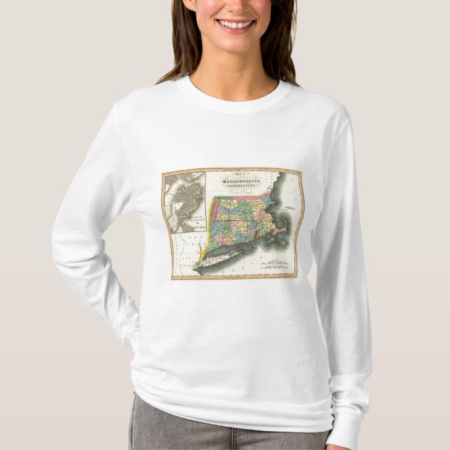 Camiseta Massachusetts, Connecticut, Rhode Island (Anverso)