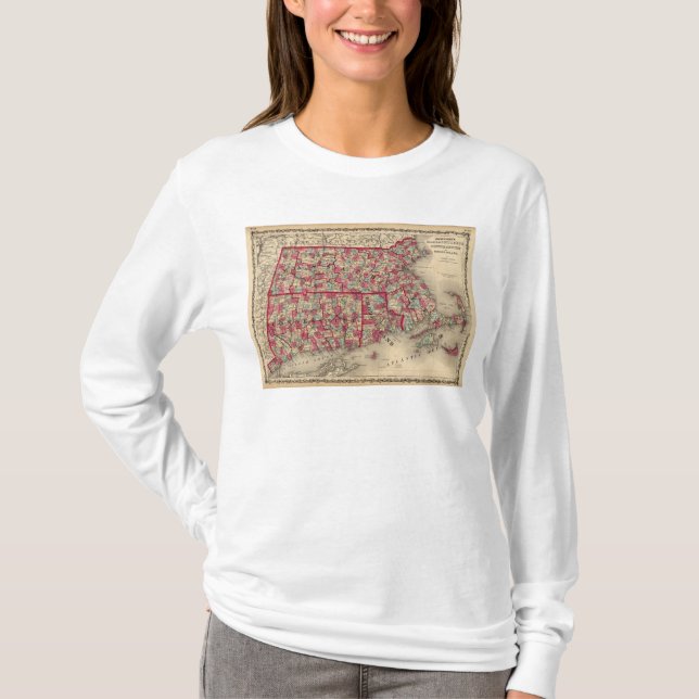Camiseta Massachusetts, Connecticut, y Rhode Island (Anverso)