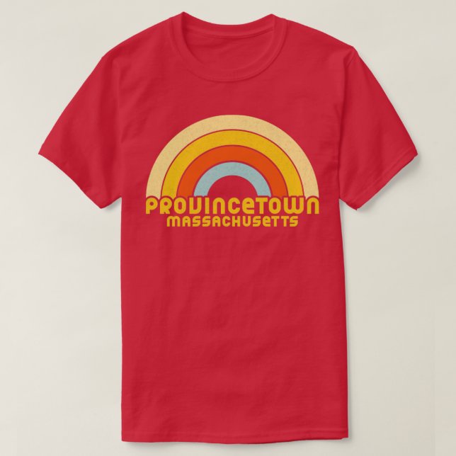 Camiseta Massachusetts de la provincia de Retro (Diseño del anverso)