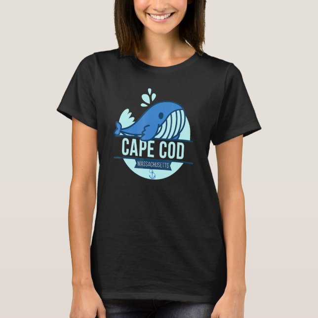 Camiseta Massachusetts de Whale Cape Cod (Anverso)