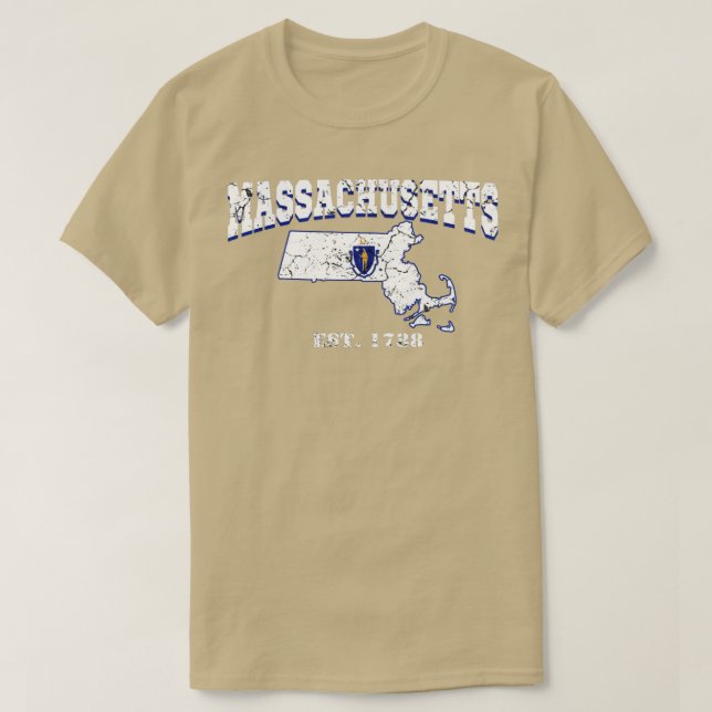 Camiseta Massachusetts est 1788 (Diseño del anverso)
