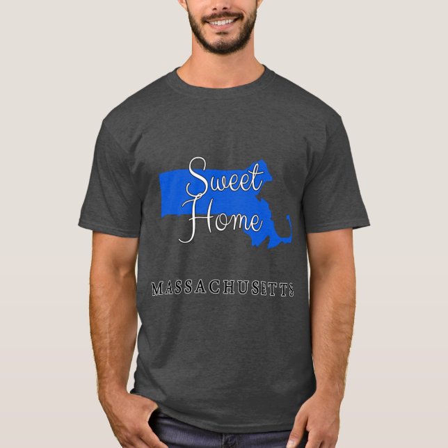 Camiseta Massachusetts Hogar Dulce Massachusetts (Anverso)