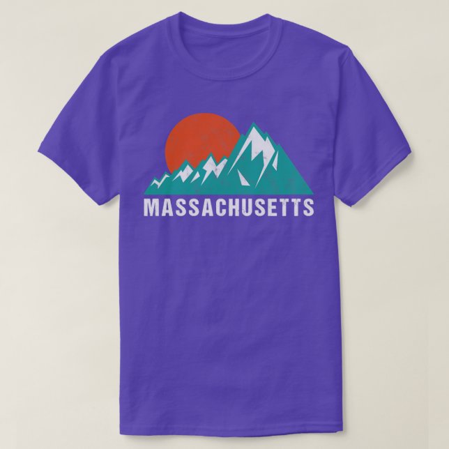 Camiseta Massachusetts retro vintage2 (Diseño del anverso)