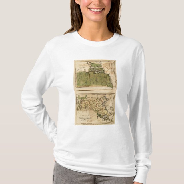 Camiseta Massachusetts, Rhode Island (Anverso)