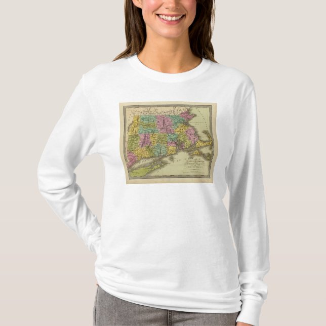 Camiseta Massachusetts Rhode Island y Connecticut 2 (Anverso)