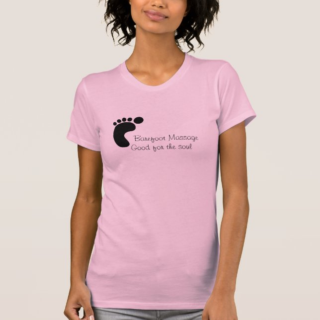 Camiseta MassageGood descalzo para el alma (Anverso)
