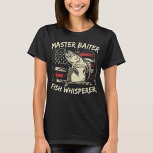 Camiseta Master Baiter Fish Whisperer Funny Fishing