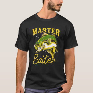 Camiseta Master Baiter Funny Fisherman Meme Bass Fishing