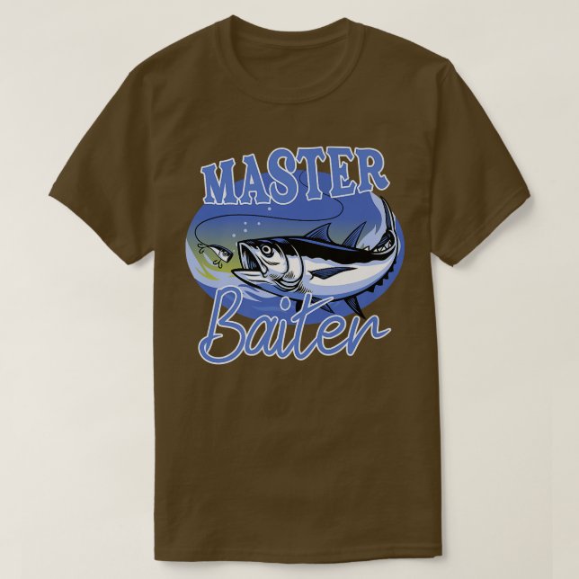 Camiseta Master Baiter Funny Fisherman Meme Bass Pescando 2 (Diseño del anverso)