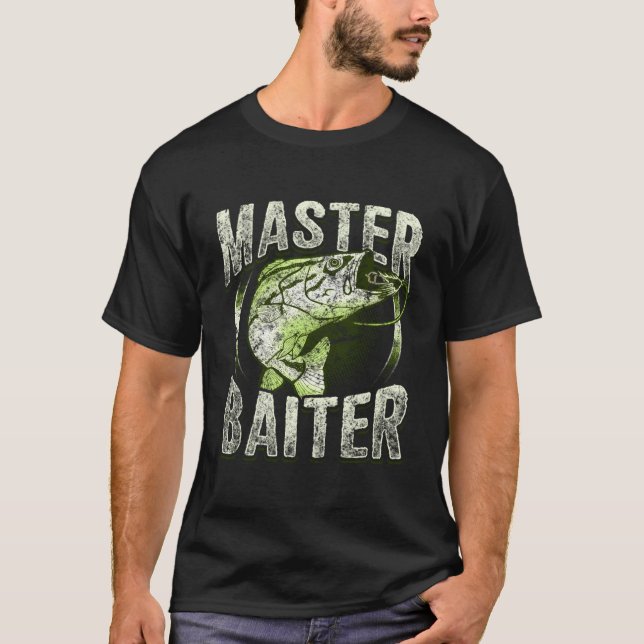 Camiseta Master Baiter Funny Fishing Hoodie (Anverso)
