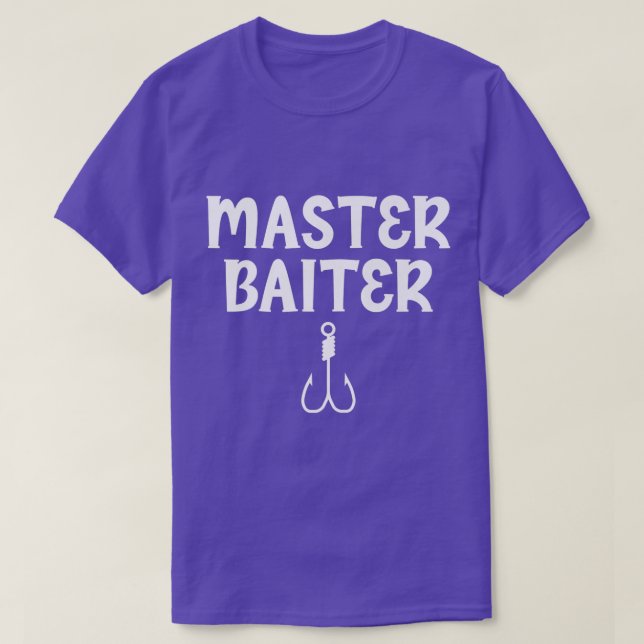 Camiseta Master Baiter Humor Tee Chiste para los amantes de (Diseño del anverso)