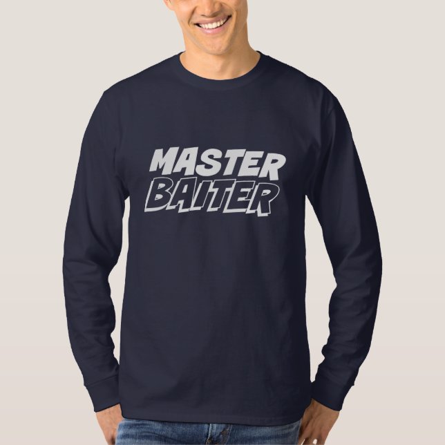 Camiseta Master Baiter | Pesca divertida (Anverso)