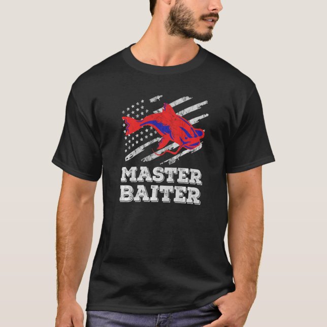 Camiseta Master Baiter Wels Catfish Hunter 1 (Anverso)