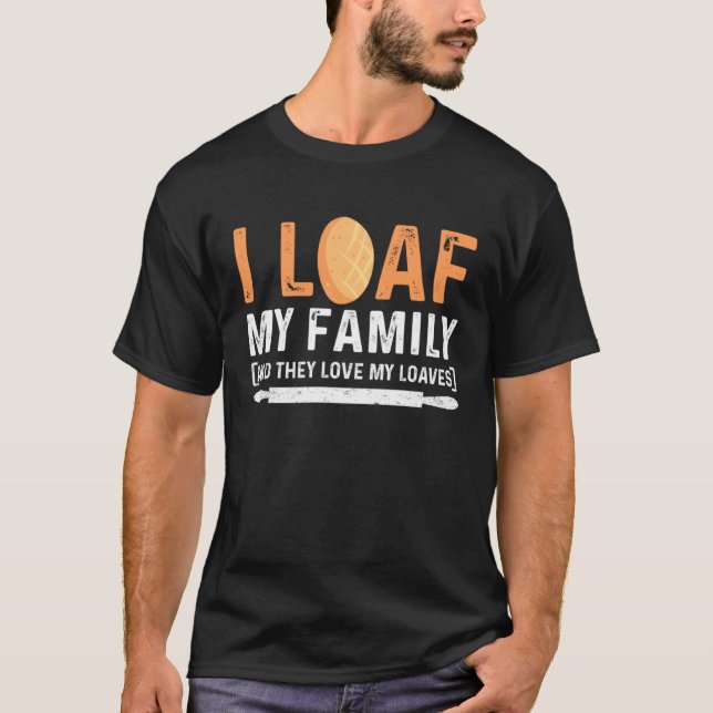 Camiseta Master Baker Mom Yo amo a mi familia y ellos aman  (Anverso)