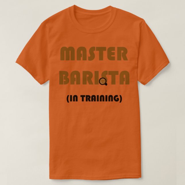 Camiseta Master Barista en formación (Diseño del anverso)