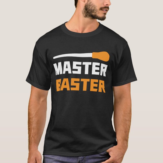 Camiseta Master Baster Gracioso Día de Acción de Gracias (Anverso)