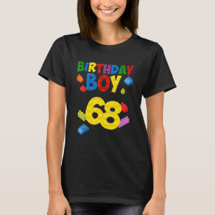 Camiseta Master Builder 68 Birthday Boy Edificio de 68 años