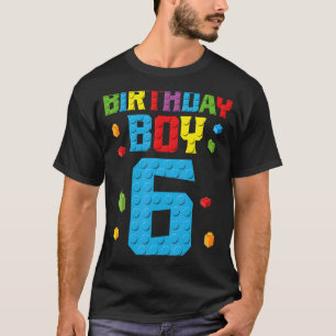 Camiseta Master Builder 6Nacimiento Niño 6 Edificio de seis