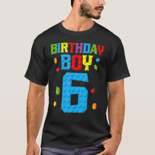 Camiseta Master Builder 6Nacimiento Niño 6 Edificio de seis