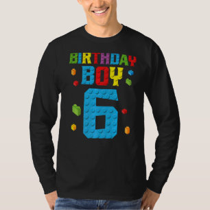 Camiseta Master Builder 6Nacimiento Niño 6 Edificio de seis