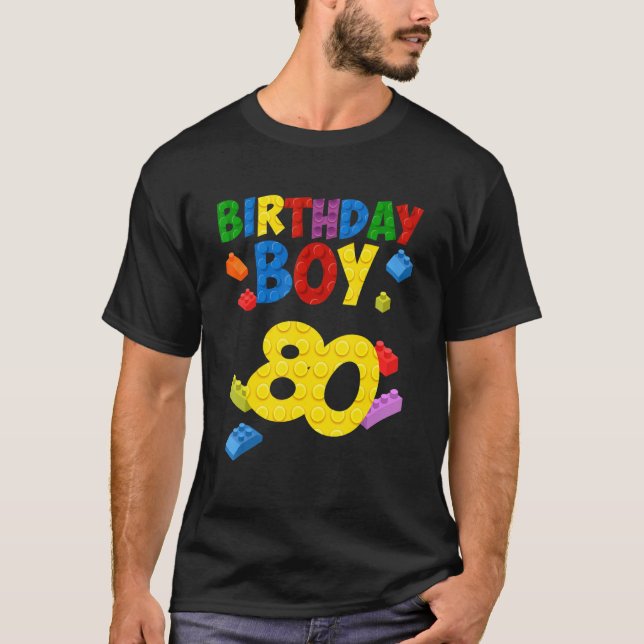 Camiseta Master Builder 80 Nacimiento Niño Edificio de 80 a (Anverso)