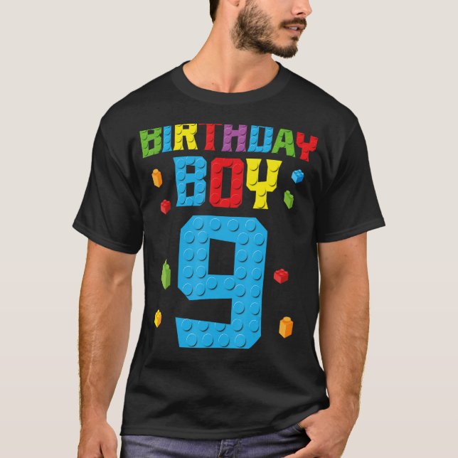 Camiseta Master Builder 9Nacimiento Niño Nueve Año De Const (Anverso)