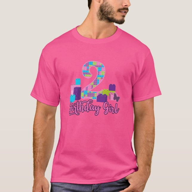 Camiseta Master Builder bloquea al segundo Chica de cumplea (Anverso)