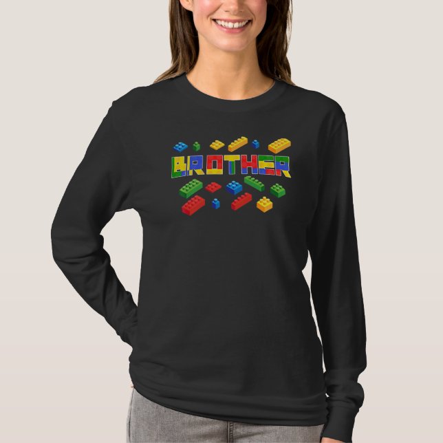 Camiseta Master Builder Brother Blocks Brick Master B (Anverso)