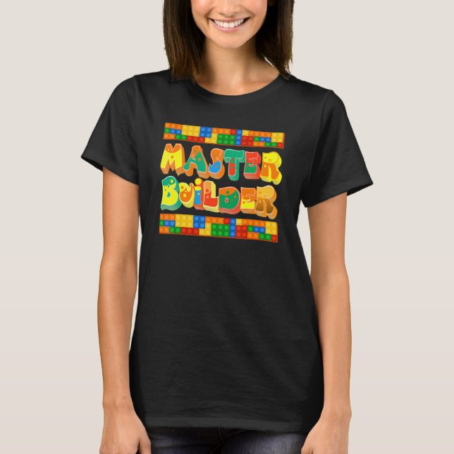 Camiseta Master Builder Cool Builder Building Blocks Set To (Anverso)