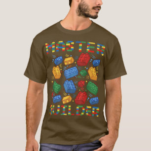 Camiseta Master Builder Funny Building Blocks Regalos Para