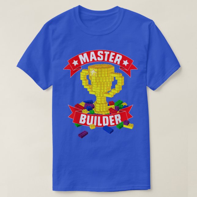 Camiseta Master Builder Funny Building Blocks Regalos Para  (Diseño del anverso)