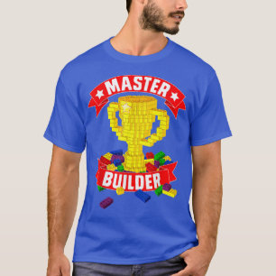 Camiseta Master Builder Funny Building Blocks Regalos Para