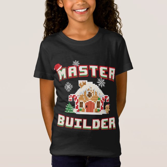 Camiseta Master Builder Gingerbread House Construcción Decó (Anverso)
